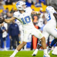 Drake Maye attempts to pass College Football Player Props numbers