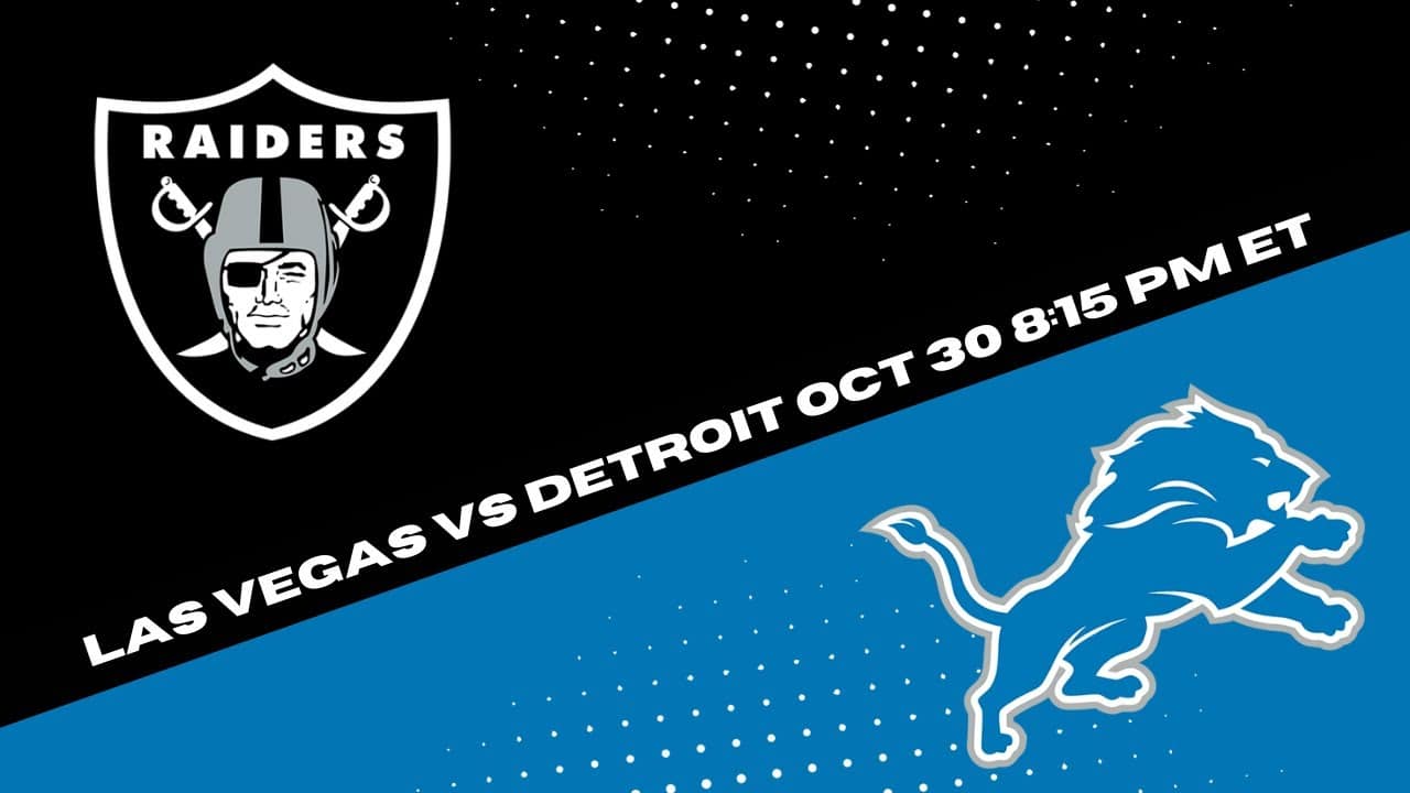 Raiders vs. Lions odds, line, spread: Monday Night Football picks,  predictions from NFL model on 27-14 roll 