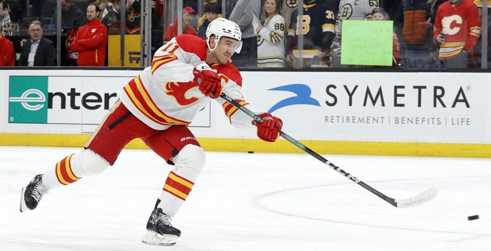 Mikael Backlund looks to pass NHL player props today