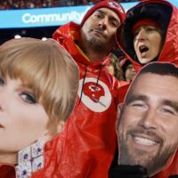 Taylor Swift fans cheer for Kansas City Chiefs