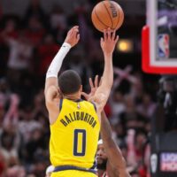 Tyrese Haliburton preps for NBA Three Point Contest