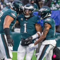 Philadelphia Eagles Celebrating a Touchdown